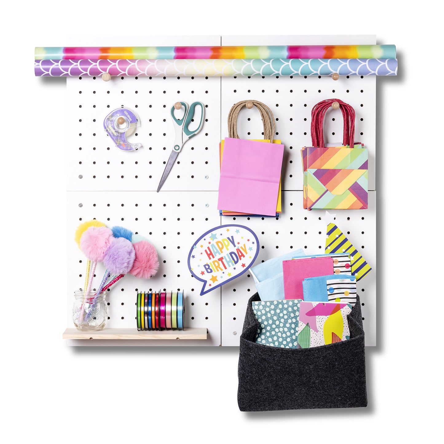 Pegboard Organizer (White)